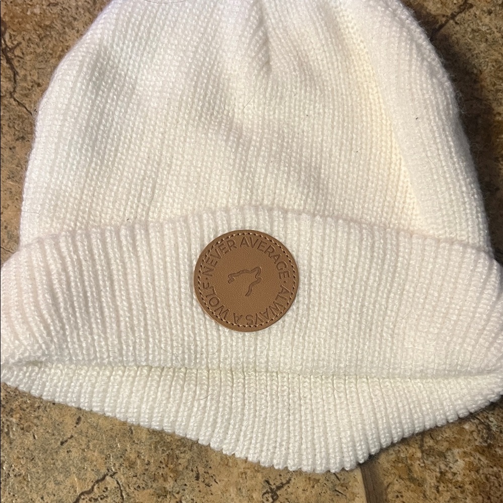 White Knit Beanie from Wolfpak